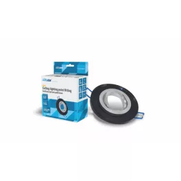   Ceiling lighting point fitting GIRO glass round black LAB-20-0000-21 LED Labs