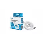 Ceiling lighting point fitting LUCA cast round adjustable matt white LAB-20-0000-93 LED Labs