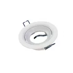 Ceiling lighting point fitting LUCA cast round adjustable matt white LAB-20-0000-93 LED Labs