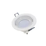 Ceiling lighting point fitting LUCA cast round adjustable matt white LAB-20-0000-93 LED Labs