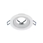 Ceiling lighting point fitting LUCA cast round adjustable matt white LAB-20-0000-93 LED Labs