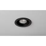 Ceiling lighting point fitting LUCA cast round adjustable matt black LAB-20-0000-94 LED Labs