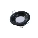 Ceiling lighting point fitting LUCA cast round adjustable matt black LAB-20-0000-94 LED Labs