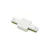 Connector for 1f busbars, straight, white LAB-20-0001-04 LED Labs