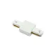 Connector for 1f busbars, straight, white LAB-20-0001-04 LED Labs