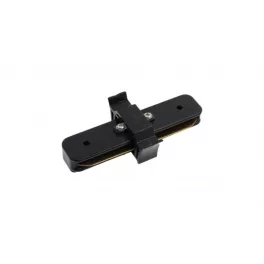 Connector for 1f busbars, straight, black