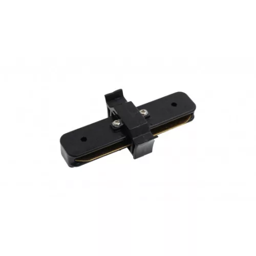 Connector for 1f busbars, straight, black