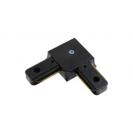 Connector for busbars 1f, angular, black