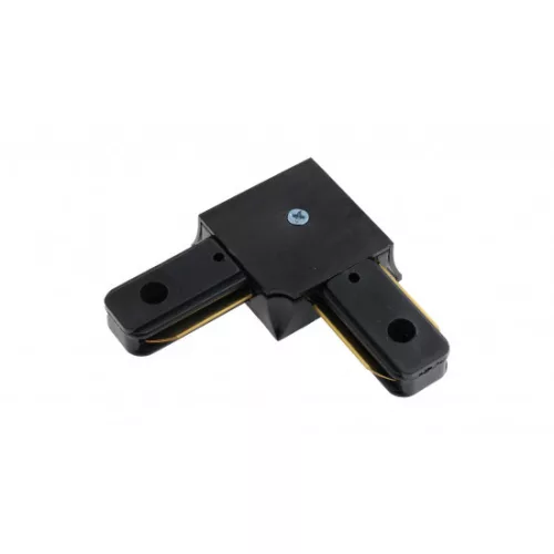 Connector for busbars 1f, angular, black