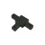 Connector for busbars, 1f black tee