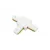Connector for busbars, 1f white tee