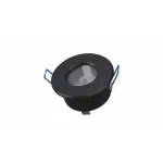 Ceiling lighting point fitting LISA cast round Fixted black LAB-20-0001-90 LED Labs