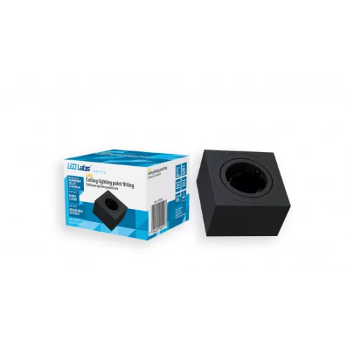 Ceiling spotlight fixture SPOT CARO square black LAB-20-0001-96 LED Labs