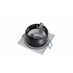 Ceiling lighting point fitting XANA cast square Fixted white, IP44 LAB-20-0002-03 LED Labs