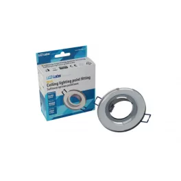   Ceiling lighting point fitting ROVO glass round white - transparent LAB-20-1110-20 LED Labs