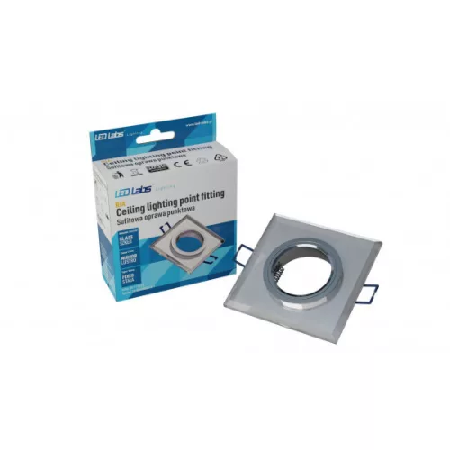 Ceiling lighting point fitting RIA glass square white - transparent LAB-20-1120-18 LED Labs