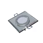 Ceiling lighting point fitting RIA glass square white - transparent LAB-20-1120-18 LED Labs