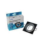 Ceiling lighting point fitting GABI square adjustable black brushed LAB-20-1220-07 LED Labs