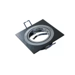 Ceiling lighting point fitting GABI square adjustable black brushed LAB-20-1220-07 LED Labs