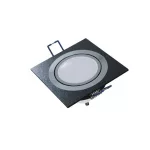 Ceiling lighting point fitting GABI square adjustable black brushed LAB-20-1220-07 LED Labs