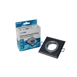   Ceiling lighting point fitting RIA glass square black LAB-20-1220-19 LED Labs