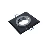 Ceiling lighting point fitting RIA glass square black LAB-20-1220-19 LED Labs