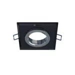 Ceiling lighting point fitting RIA glass square black LAB-20-1220-19 LED Labs