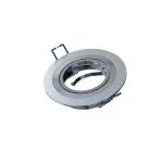 Ceiling lighting point fitting MULO round adjustable silver brushed LAB-20-1310-08 LED Labs