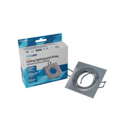   Ceiling lighting point fitting GABI square adjustable silver brushed LAB-20-1320-06 LED Labs