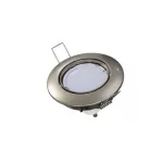Ceiling lighting point fitting OPRA cast round adjustable satin LAB-20-1410-04 LED Labs