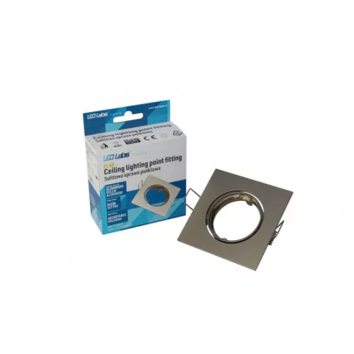 Ceiling lighting point fitting ELAR cast square adjustable satin LAB-20-1420-05 LED Labs
