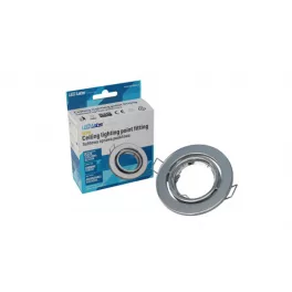   Ceiling lighting point fitting VEPA round adjustable chrome LAB-20-1610-17 SpectrumLED