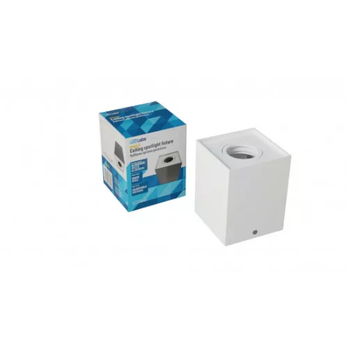 Ceiling spotlight fixture SPOT BERGEN square white LAB-20-2120-28 LED Labs