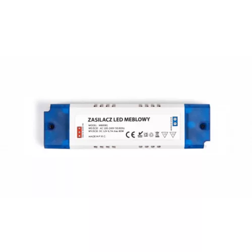 12V 80W 6,7A IP20 plastic case power supply