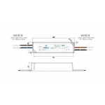 36W 24V IP67 ZPV constant voltage impulse power supply unit