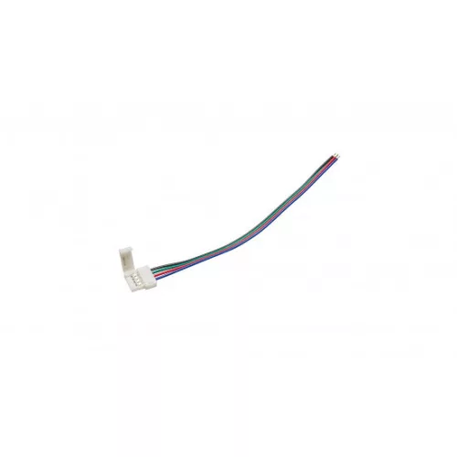RGB LED tape connector 10mm - 1 side latch, wired