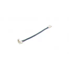 RGB LED tape connector 8mm - 2 sides latch, wired