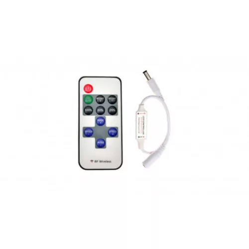 LED dimmer 12V 72W 11 buttons, RF remote + plug