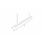 LUMINES ILEDO Linear LED Luminaire - silver anodized - 4000K - 60cm LAB-26-0000-35 LED Labs