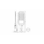 Stellar2 LED street lamp 60W 6600lm NW IP65