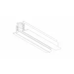 3-phase recessed-mounted track XTSF 4100-2 black1m