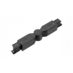Adjustable connector for 3-phase track XTS24-2, black