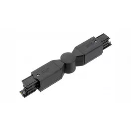 Adjustable connector for 3-phase track XTS24-2, black