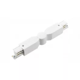 Adjustable connector for 3-phase track  XTS24-3, white