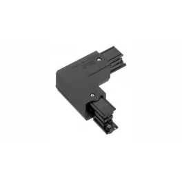 L-angle connector for 3-phase track XTS35-2 RIGHT, black