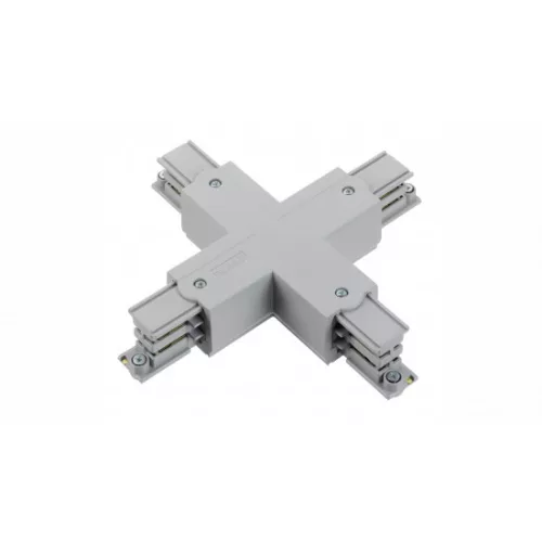Cross connector + 3-phase track XTS38-1 gray