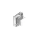 LUMINES GENESIS Magnetic track recessed 90° connector vertical white LAB-37-0055-30 LED Labs
