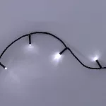 Home LED248WH LED fényfüzér, 240db hidegfehér LED, 23,9m hosszúságú, 8 program időzítővel, zöld vezeték, adapteres tápellátás, kül- és beltéri kivitel