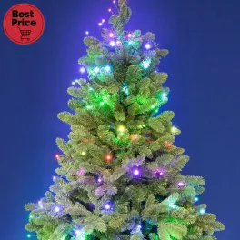   iSparkle LEDS198V LED-es fényfüzér, 19,7 m / 198 db RGB LED, applikációval vezérelhető, smart, kül- és beltéri kivitel, LEDS198V