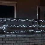 Home LED 208C/WH LED-es fényfüzér, 14 m / 200 db hidegfehér LED, 8 fényprogram, zöld vezeték, hálózati adapter, kül- és beltéri kivitel, LED_208C_WH